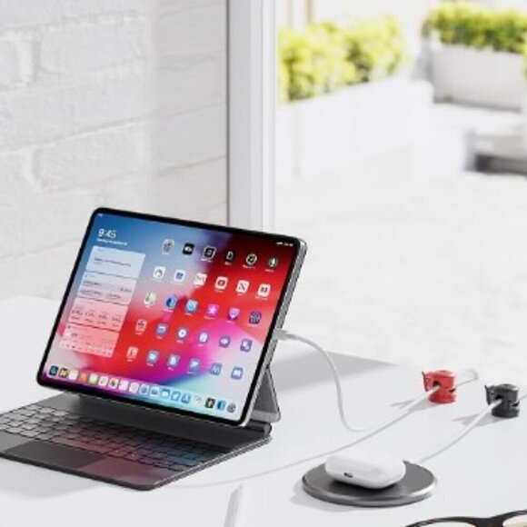 NEW CORD HOLDER, ADHESIVE CABLE ORGANIZER CLIPS 4 PACK - Picture 7 of 10